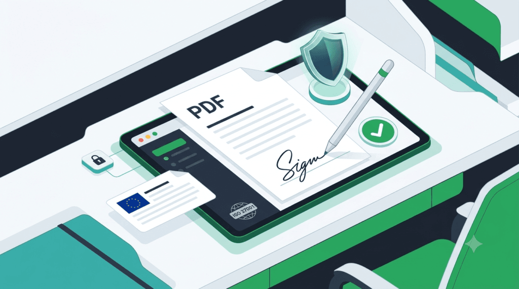 semnarea unui pdf pe o tableta cu esemneaza