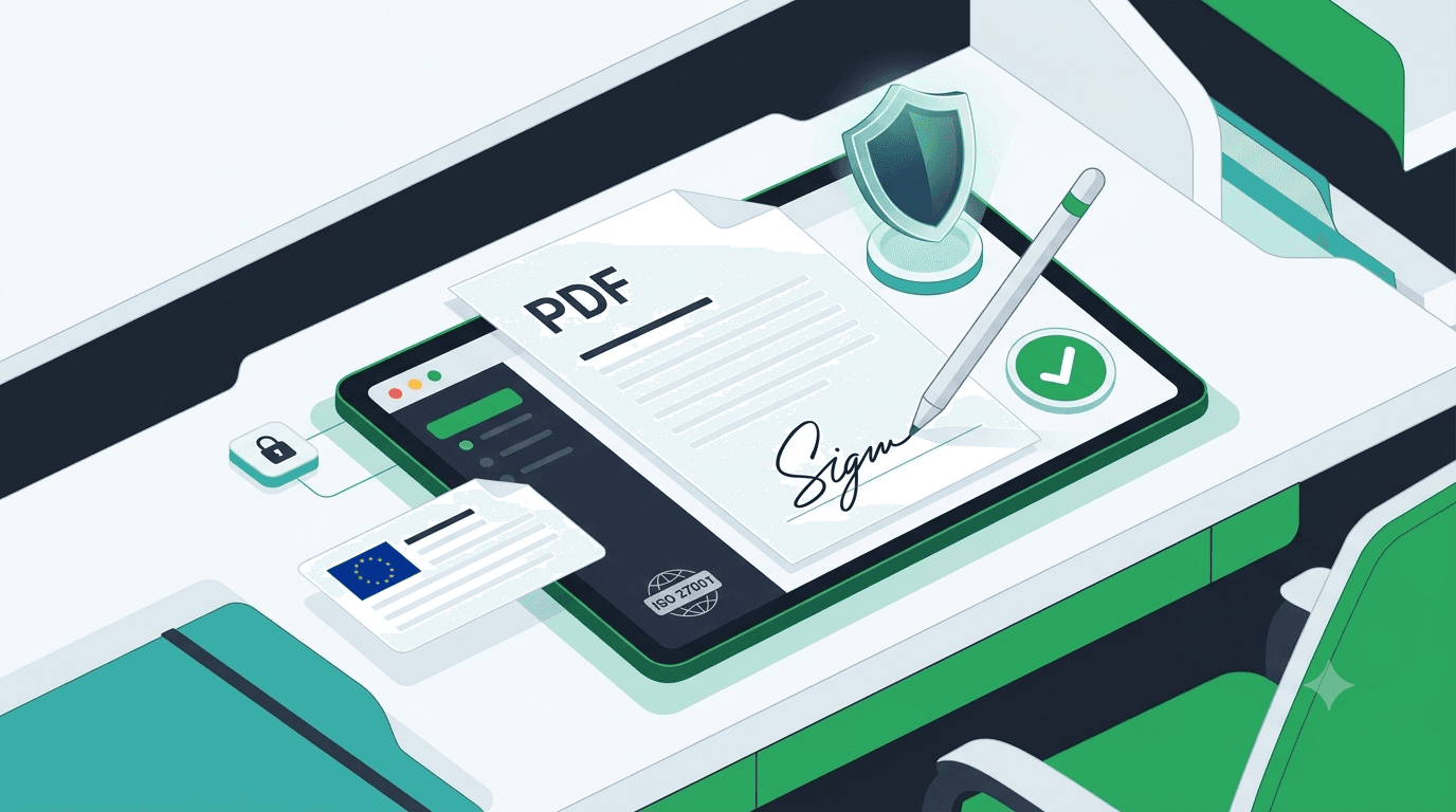 semnarea unui pdf pe o tableta cu esemneaza